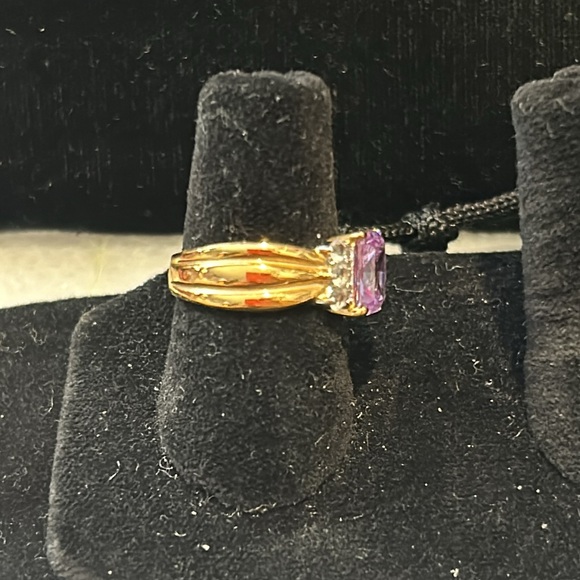 Vintage Talia Light Tanzanite Purple Ring, sz 5-boutique - Picture 4 of 6